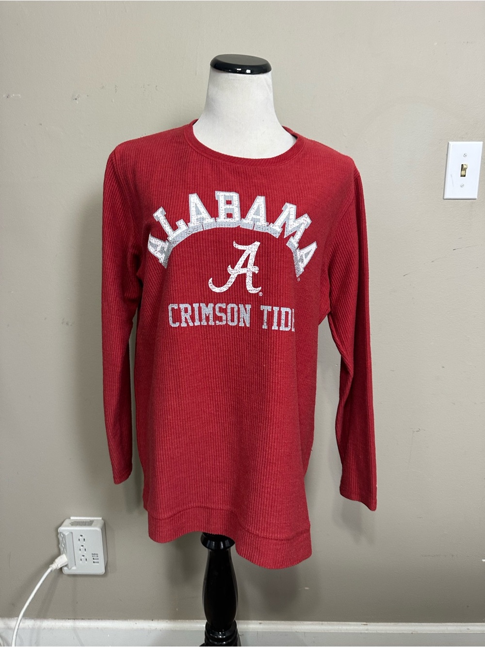 Alabama Crimson Tide by champion Pullover corduroy sweater, women’s size medium